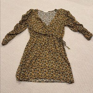 Elegant Floral Long Sleeve Dress